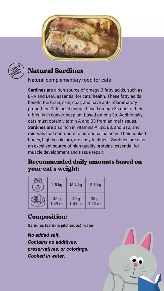 SARDINES NATURELLES - Chat