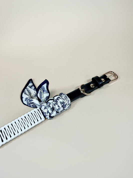 COLLIER BANDANA EN SIMILICUIR - Noir