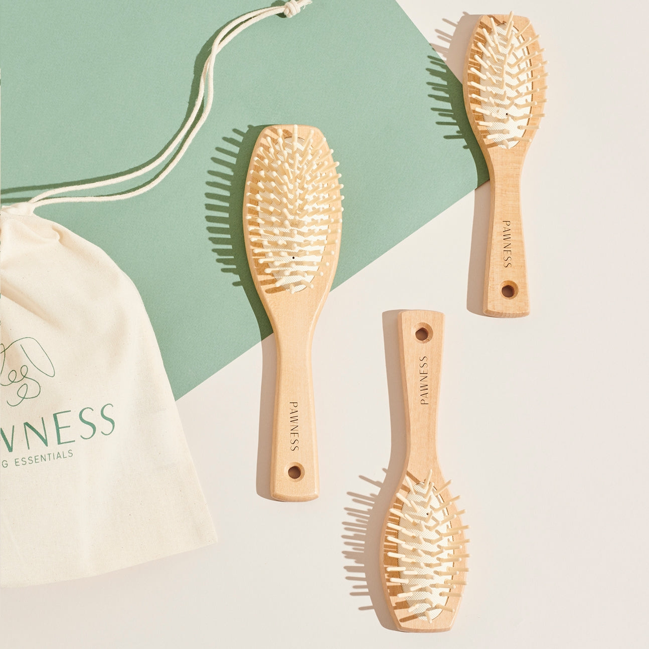 BROSSE EN BOIS POUR CHIENS