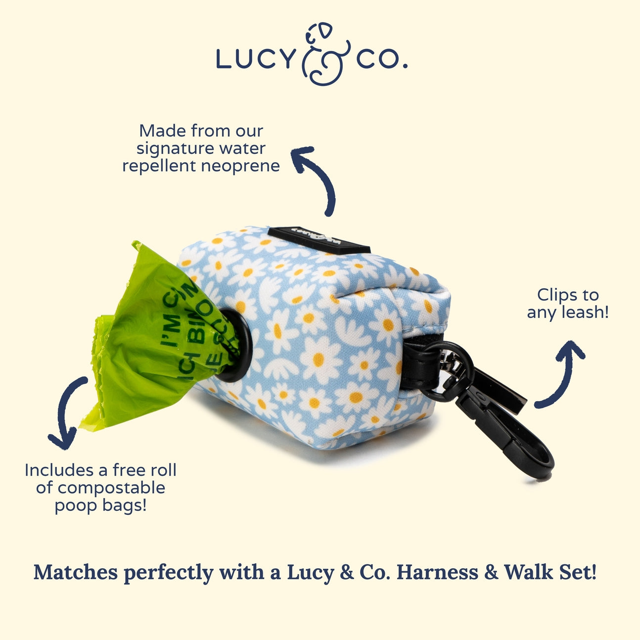PORTE SAC À CROTTES - Fleurs