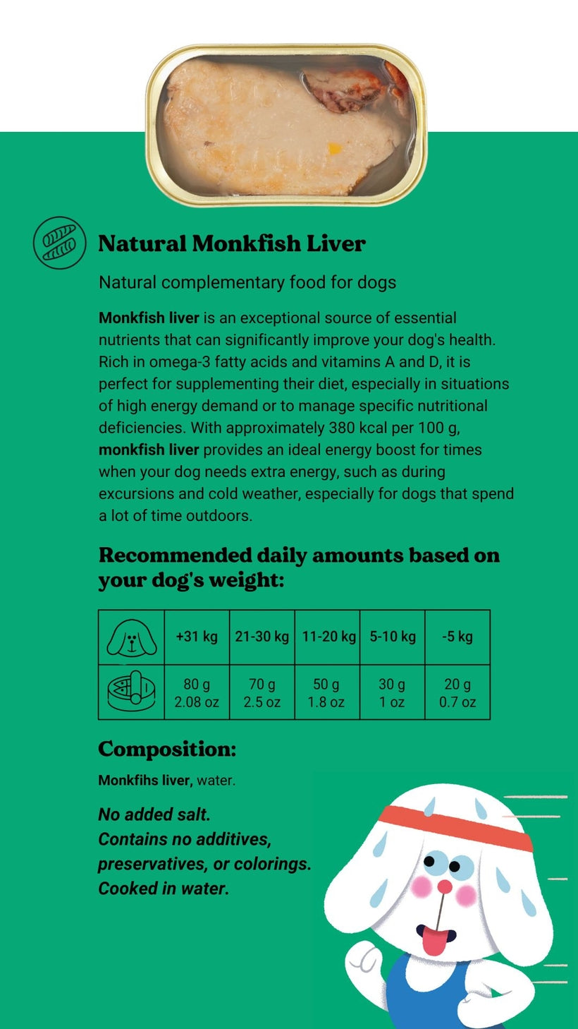 FOIE DE LOTTE NATUREL - Chiens