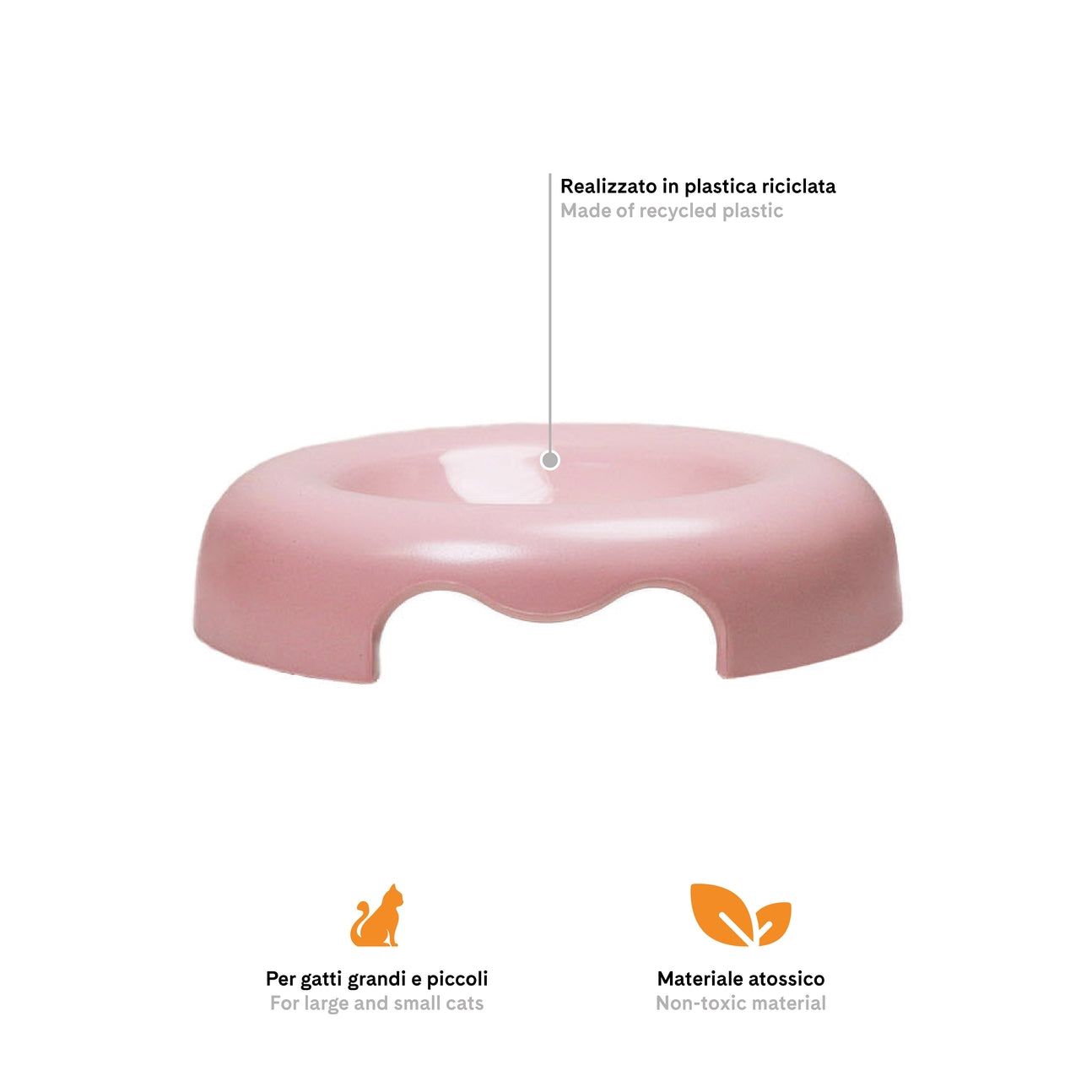 GAMELLE POUR CHATS - Rose