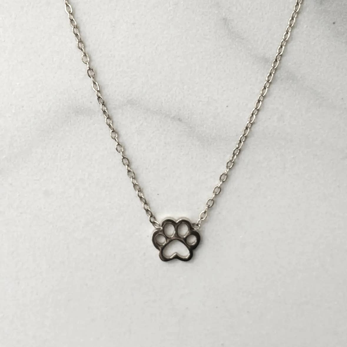 COLLIER PATTE DE CHIEN - Acier inoxydable