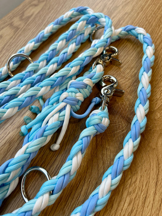 LAISSE EN PARACORDE MULTIPOSITION - Bleu ciel