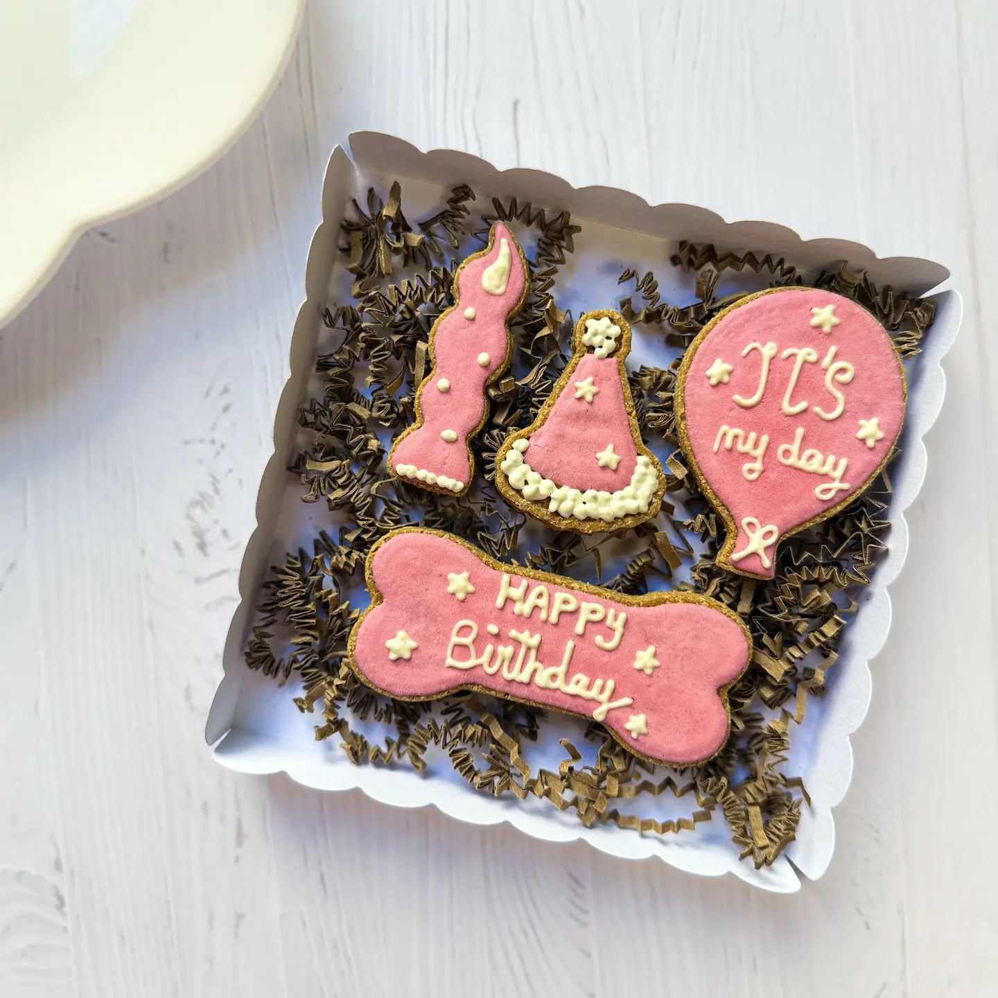 BOX ANNIVERSAIRE - 4 Biscuits Glacés Artisanaux