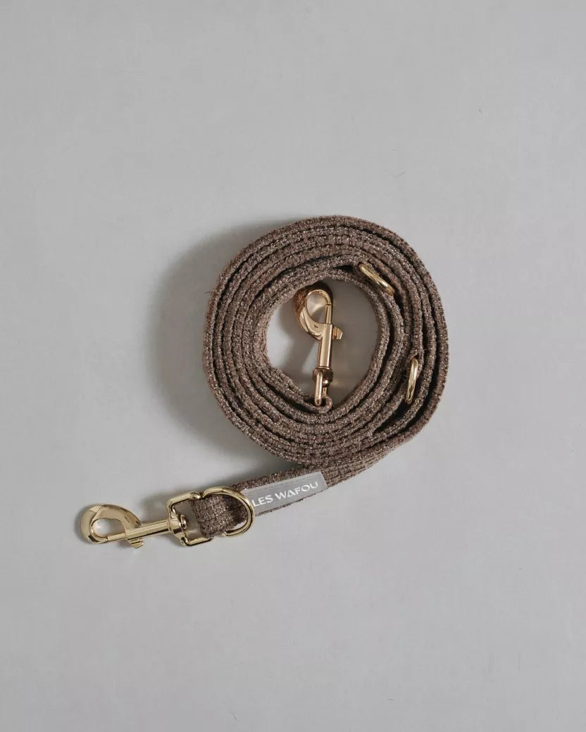 LAISSE MULTIPOSITION EN TWEED - Taupe