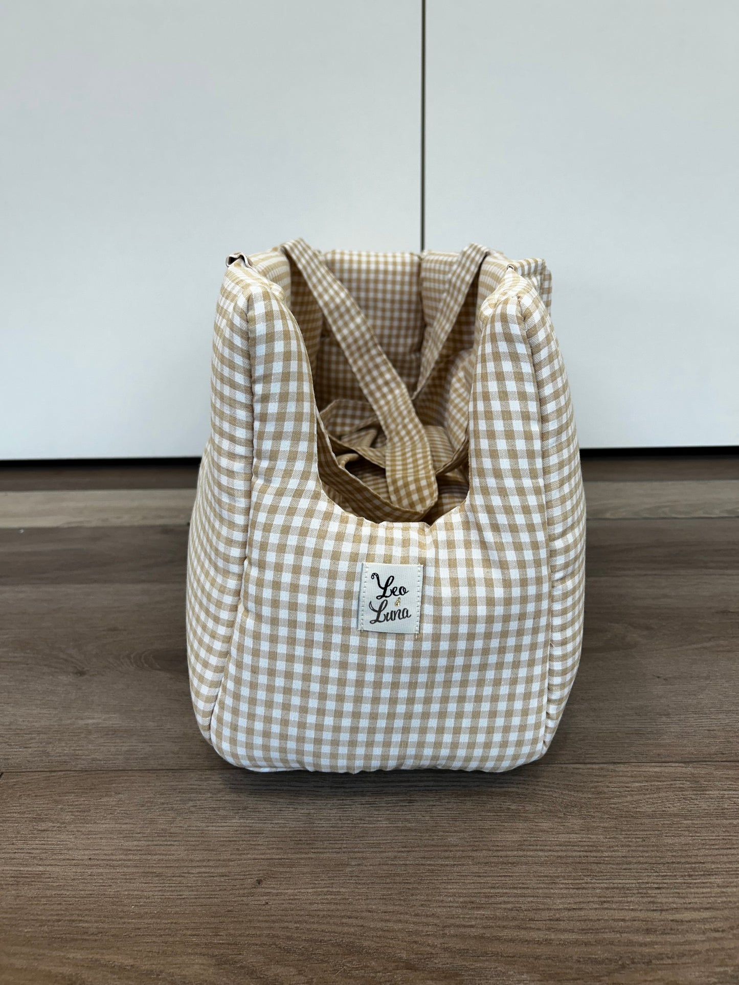 SAC TRANSPORT - Vichy beige