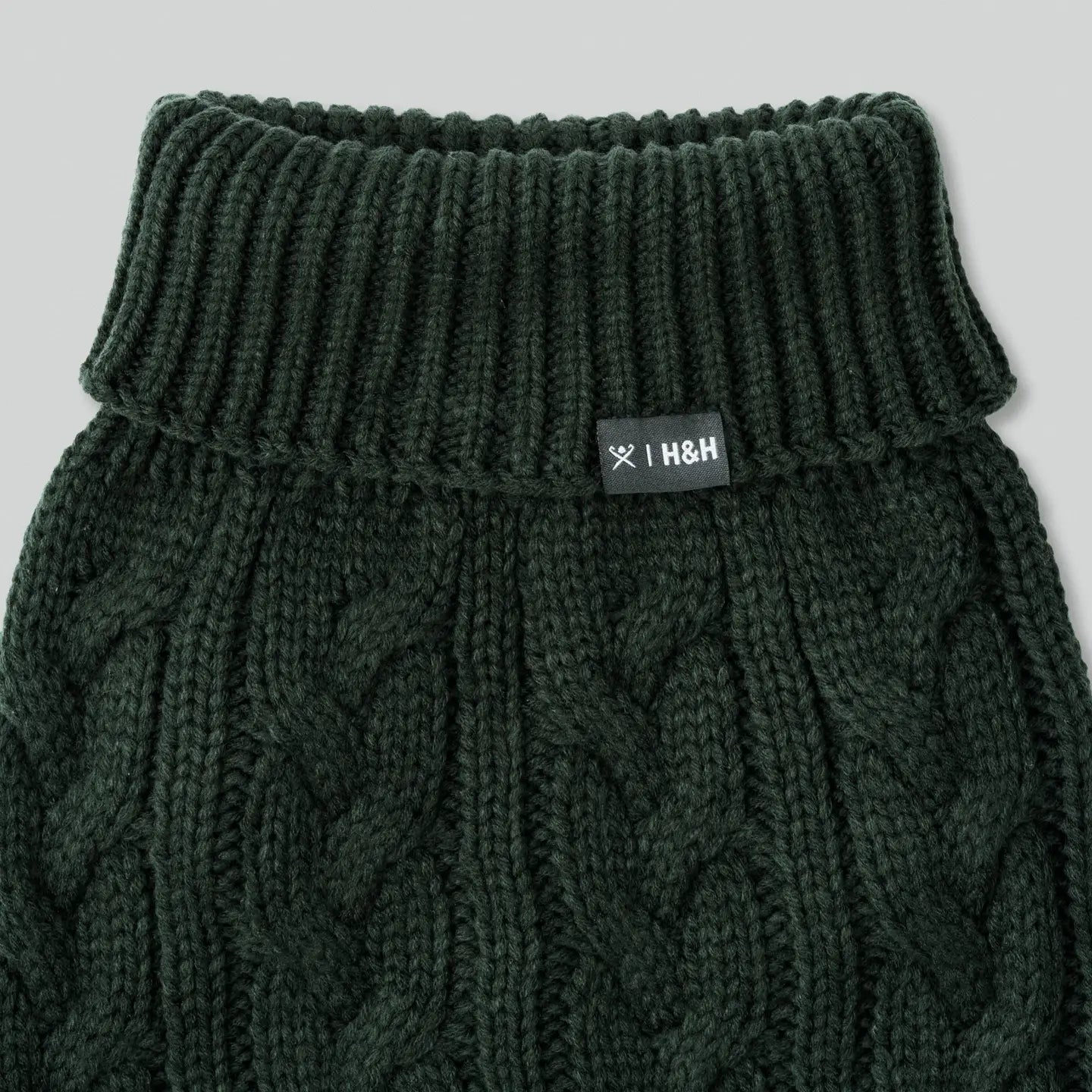 Pull en maille torsadée - Vert