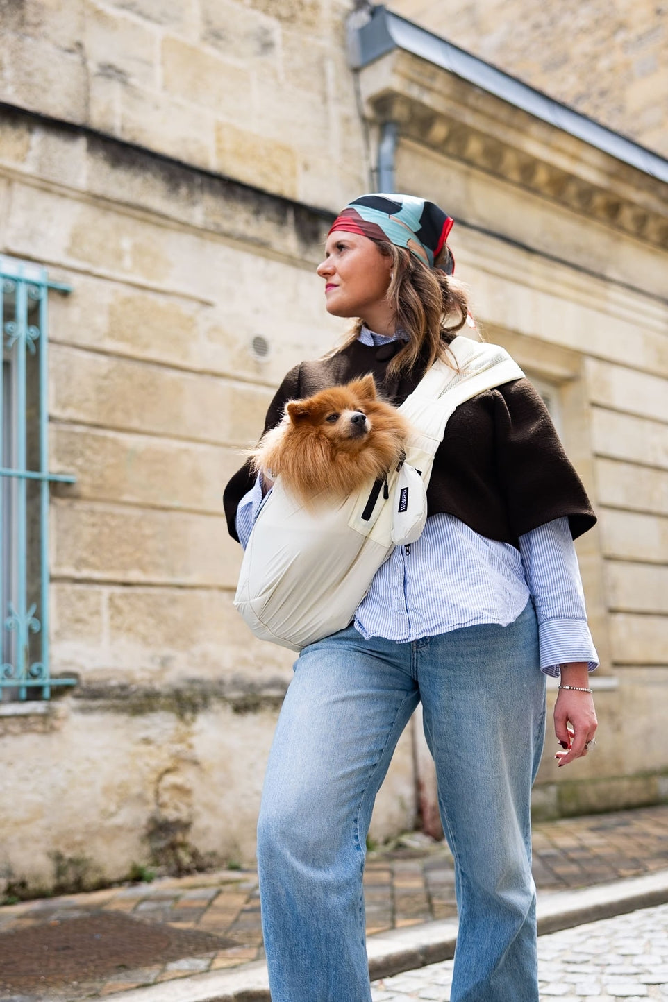 SAC TRANSPORT BANDOULIÈRE ÉTÉ - Beige (sans la pochette)