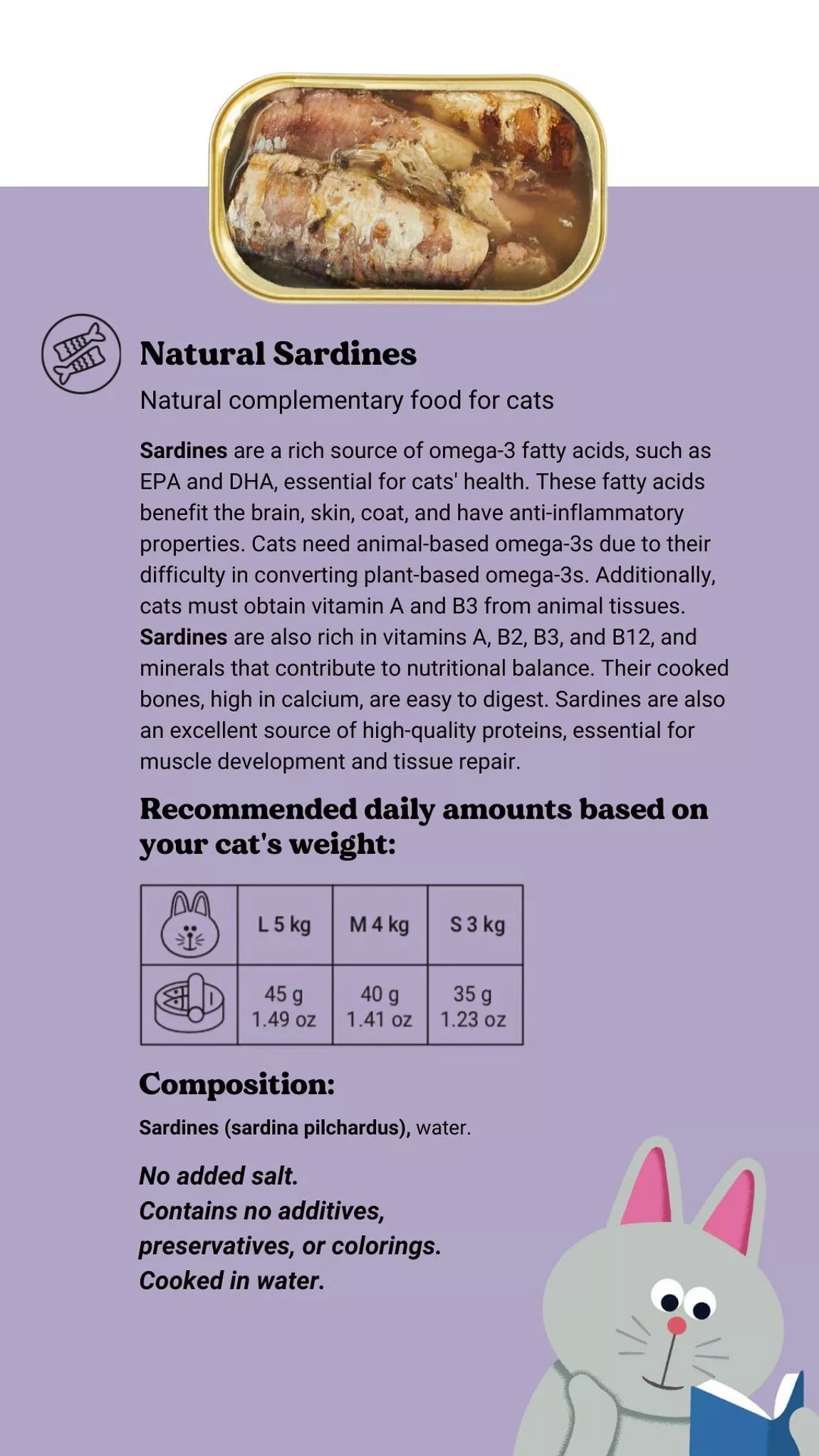 SARDINES NATURELLES - Chat