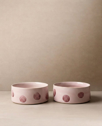 LOT DE 2 GAMELLES EN CÉRAMIQUE - Pops dot