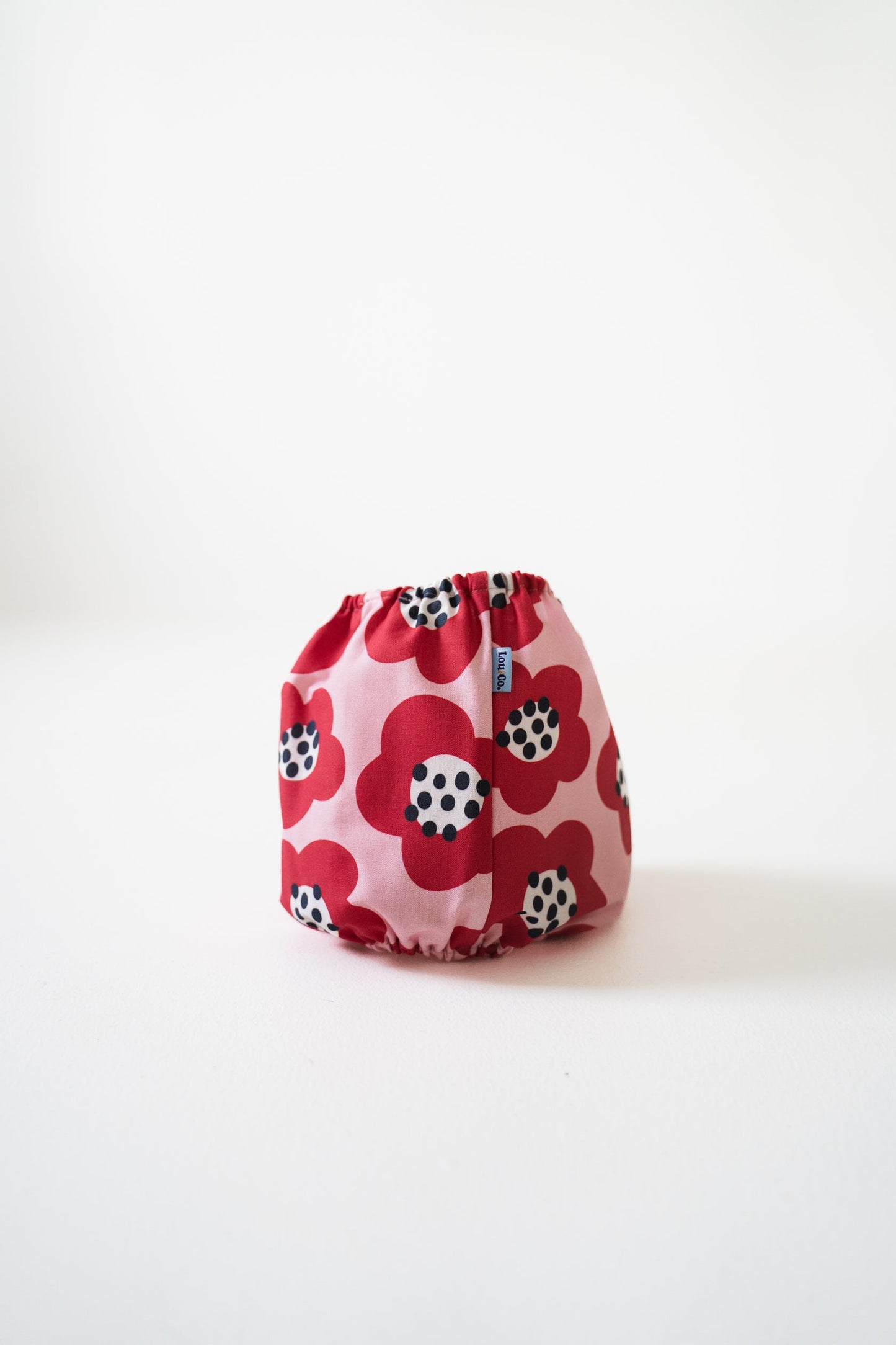 SNOOD EN COTON - Fleurs rouges