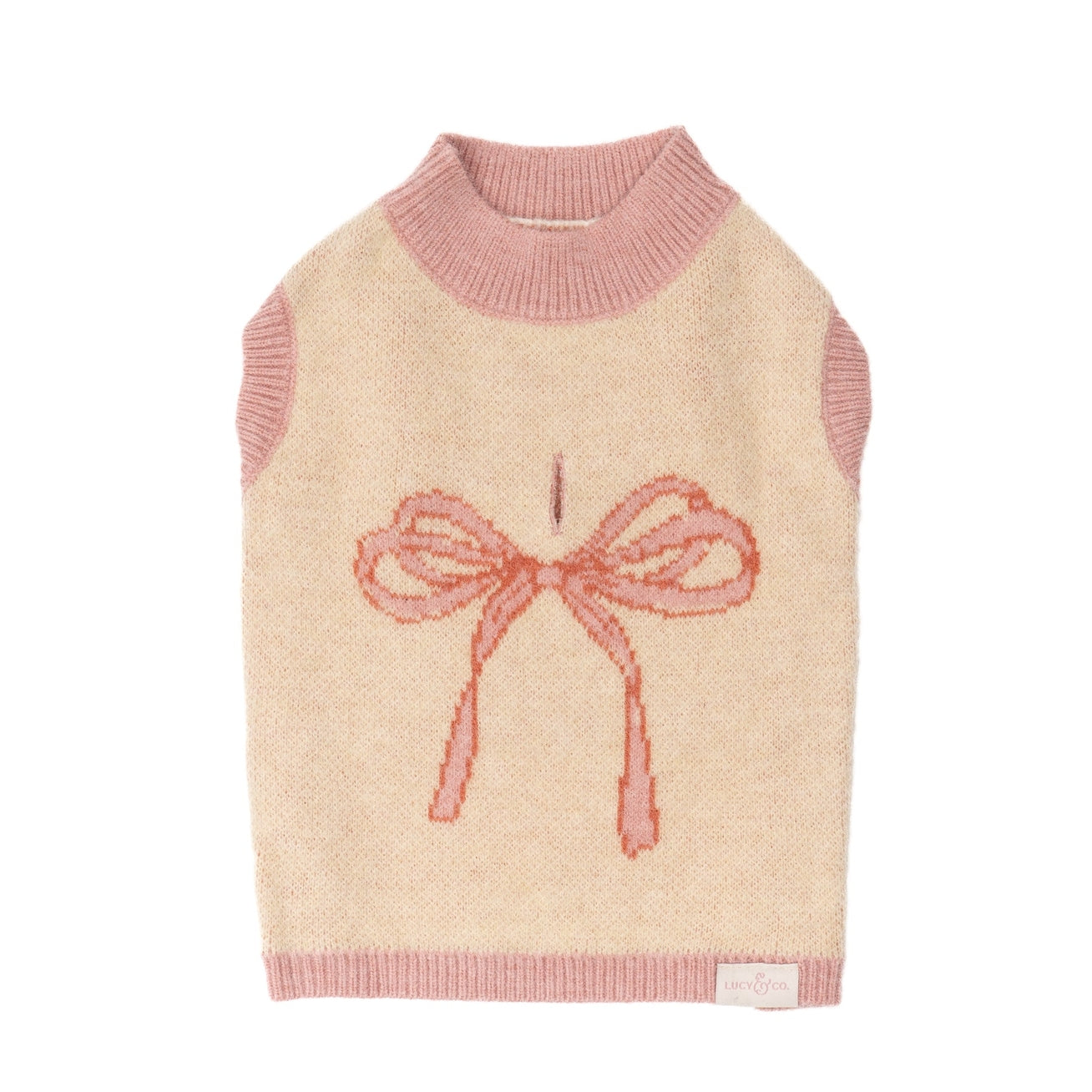 PULL POUR CHIENS ET CHATS - Noeud rose