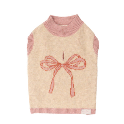 PULL POUR CHIENS ET CHATS - Noeud rose