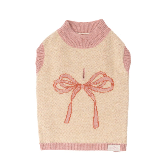 PULL POUR CHIENS ET CHATS - Noeud rose