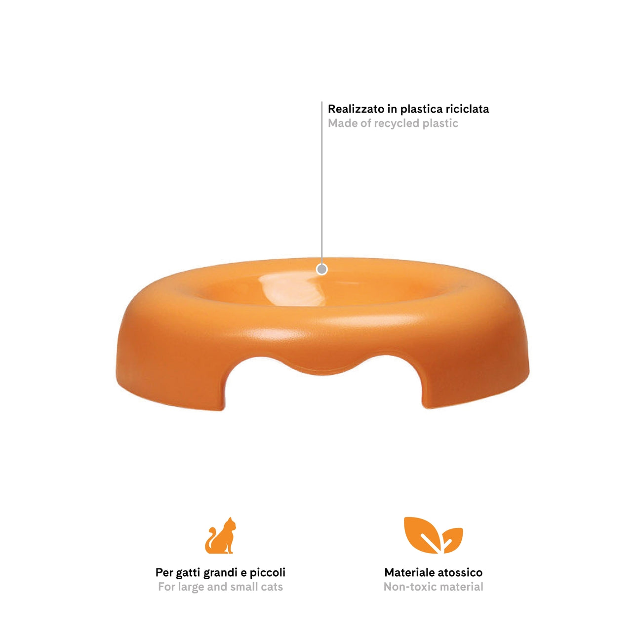GAMELLE POUR CHATS - Orange