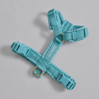 HARNAIS EN TWEED - Bleu ciel