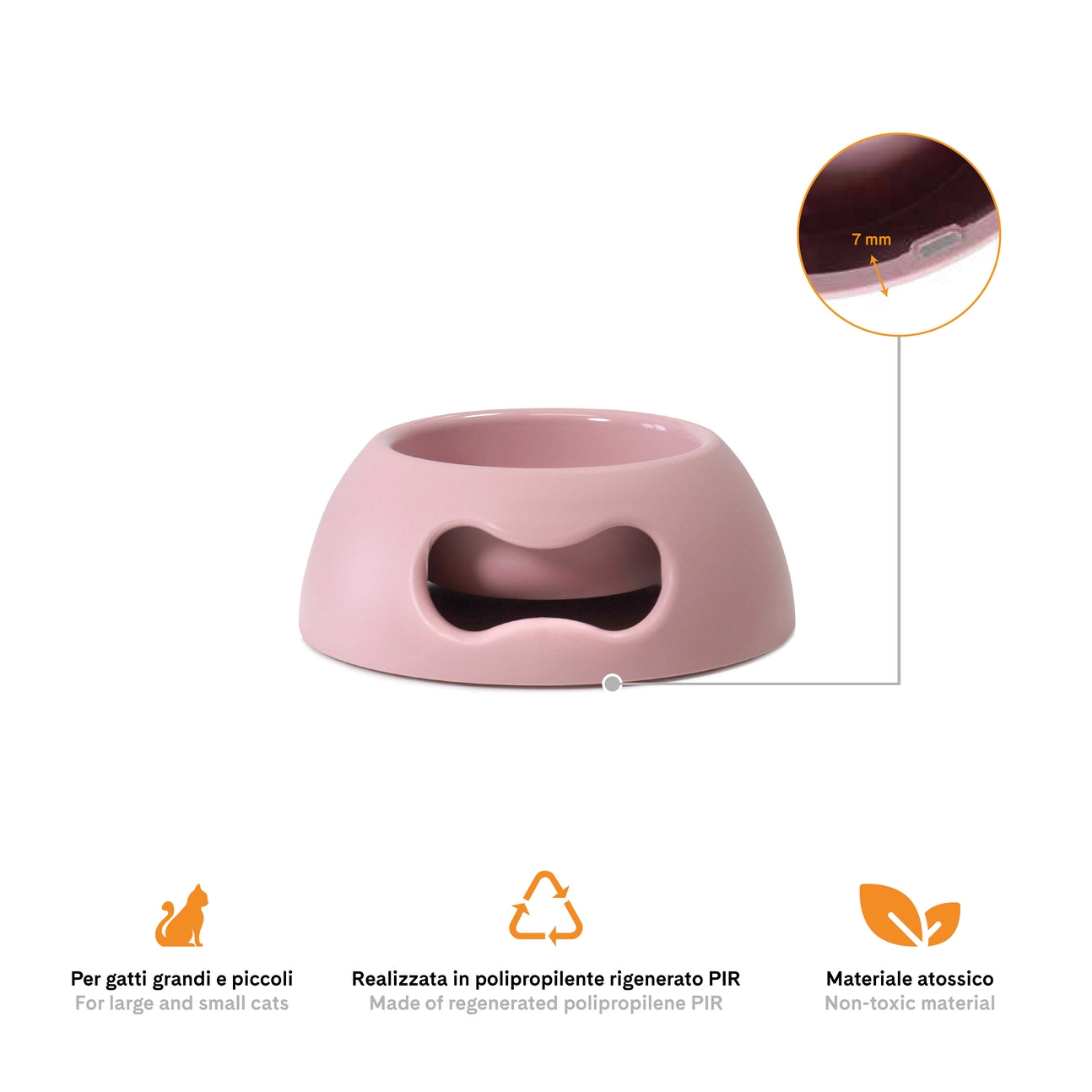 GAMELLE POUR CHIEN ET CHAT - Rose