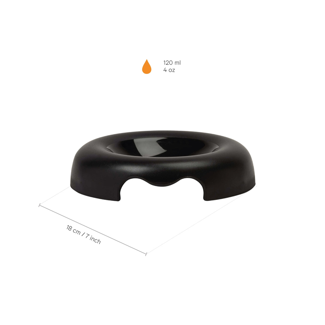 GAMELLE POUR CHATS - Noir