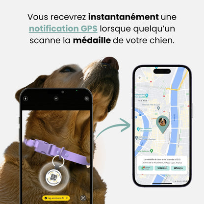 MÉDAILLE CONNECTĖ - Chiens et chats