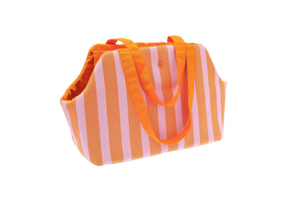 SAC DE TRANSPORT ÉTÉ - Rayé orange et rose