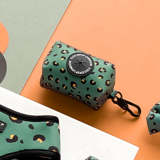 PORTE SAC A CROTTE - Léopard kaki