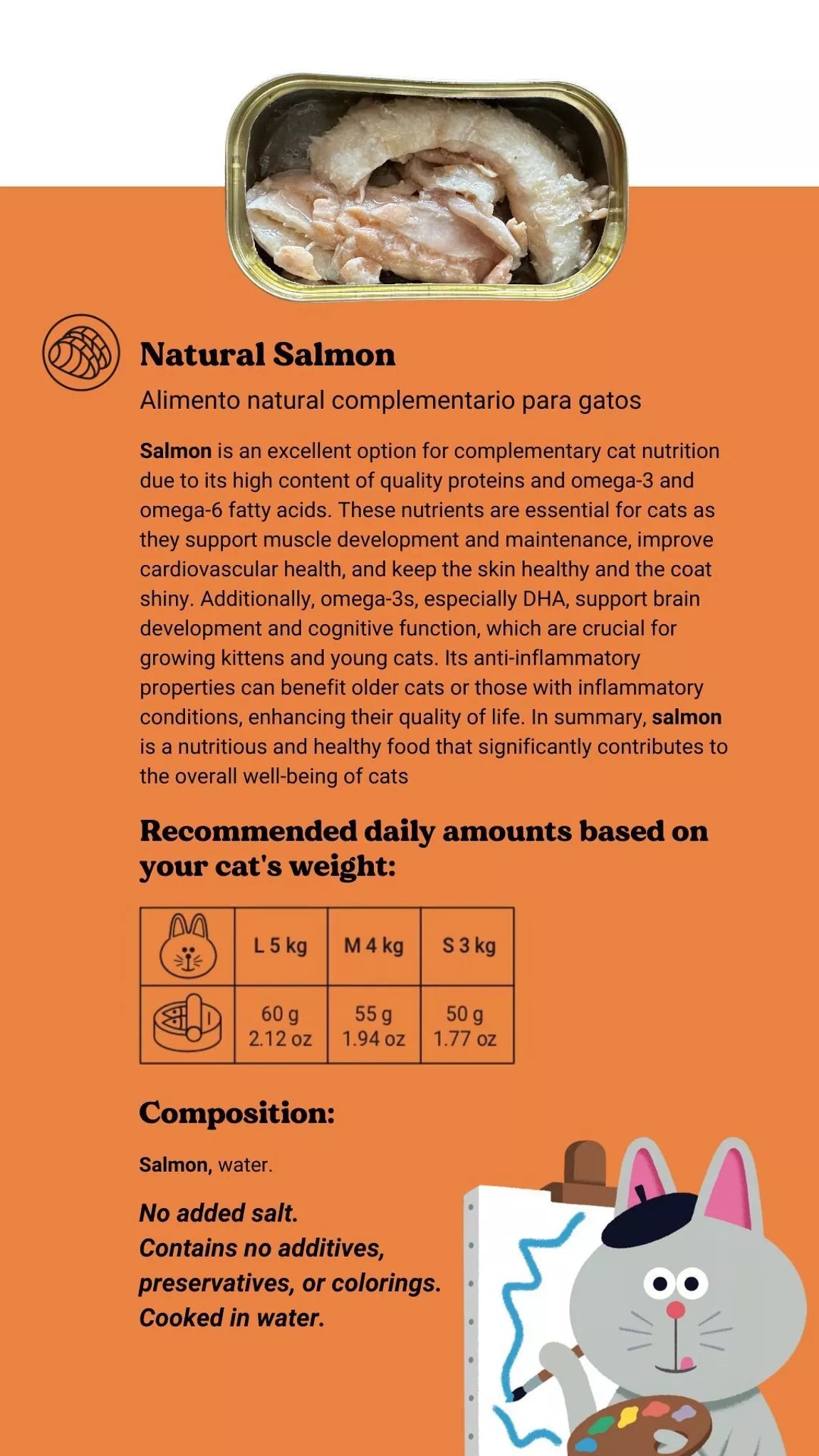 SAUMON NATUREL - Chat