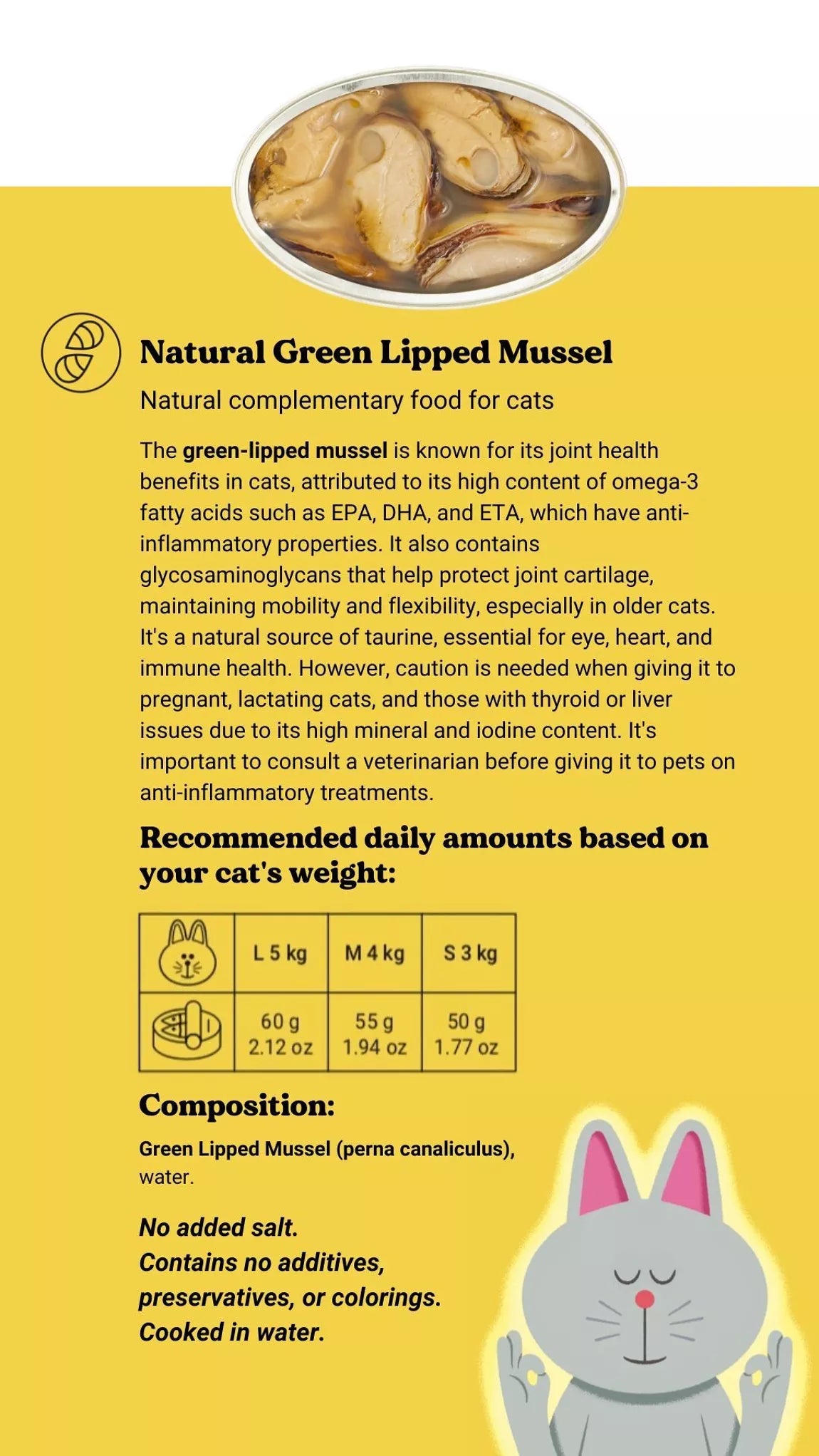 MOULE À LÈVRES VERTES - Chat