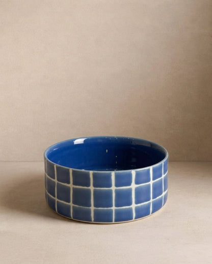 LOT DE 2 GAMELLES EN CÉRAMIQUE - Pool bleu