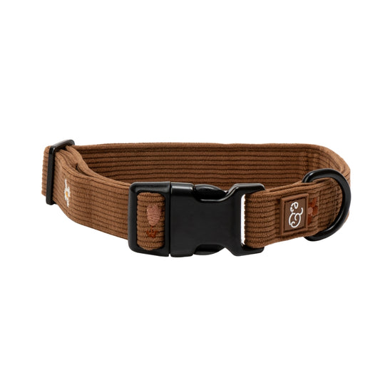 COLLIER EN VELOUR MARRON - Forêt