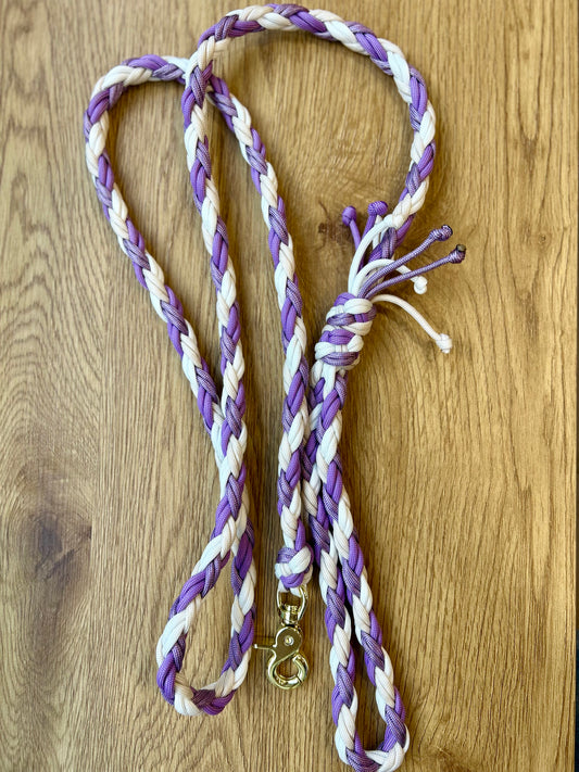 LAISSE EN PARACORDE - Violet/blanc