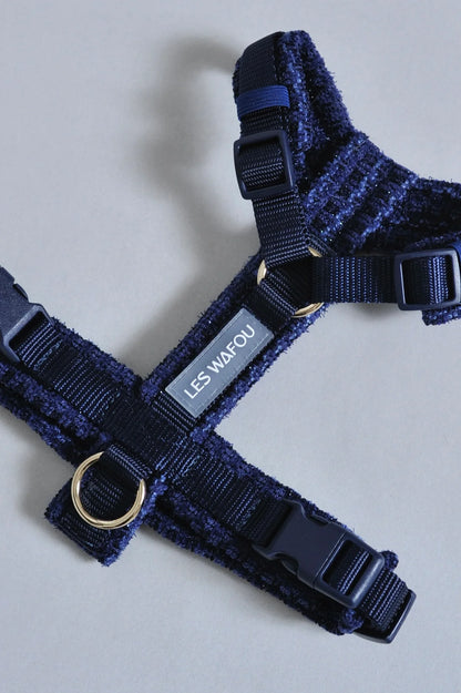 HARNAIS EN TWEED - Bleu nuit