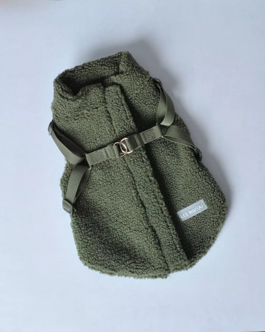 MANTEAU MOUMOUTE POUR CHIENS - Vert