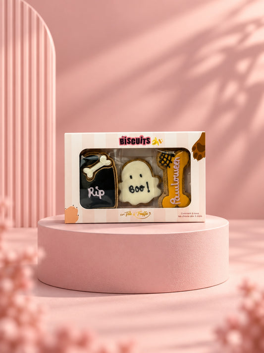 COFFRET 3 BISCUITS - Pawlloween