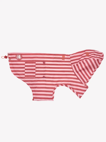 IMPERMÉABLE - Rayure vieux rose