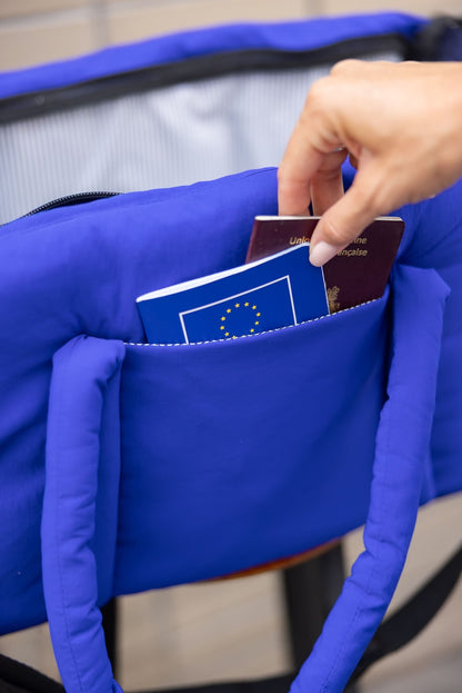 SAC DE VOYAGE POUR CHIENS ET CHATS - Bleu électrique