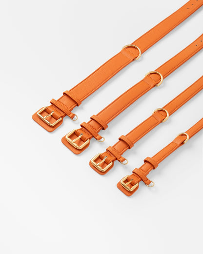 COLLIER EN MICROFIBRE VÉGÉTAL - Terracotta