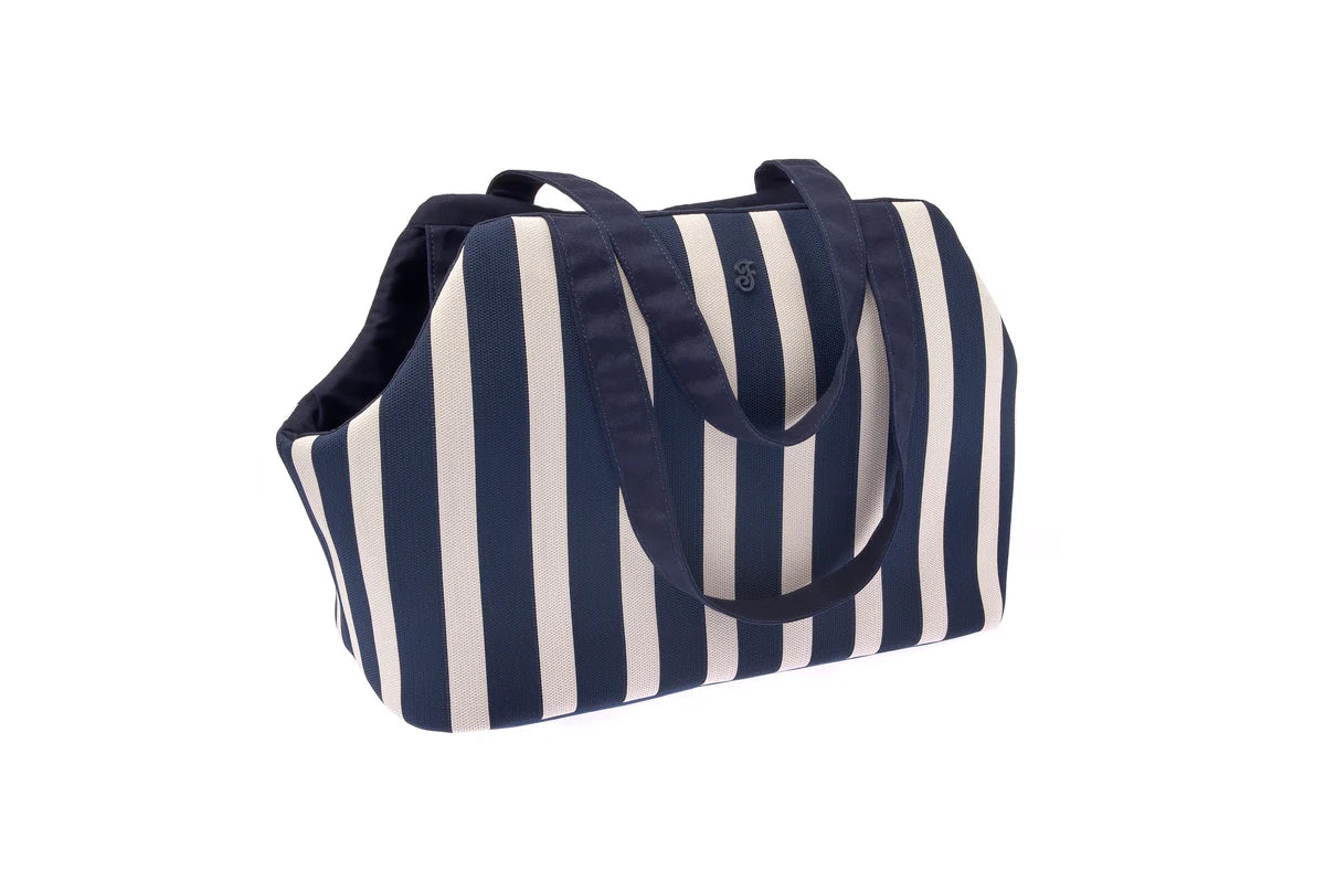 SAC DE TRANSPORT ÉTÉ - Rayé bleu marine