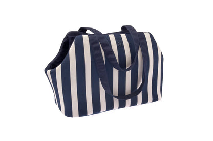 SAC DE TRANSPORT ÉTÉ - Rayé bleu marine
