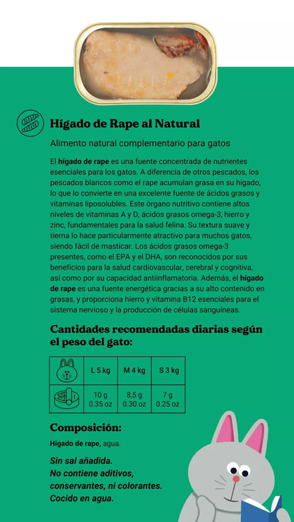 FOIE DE LOTTE NATUREL - Chat