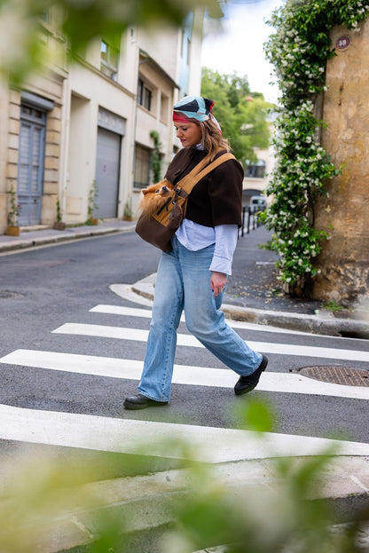SAC TRANSPORT BANDOULIÈRE ÉTÉ - Marron ( sans la pochette )