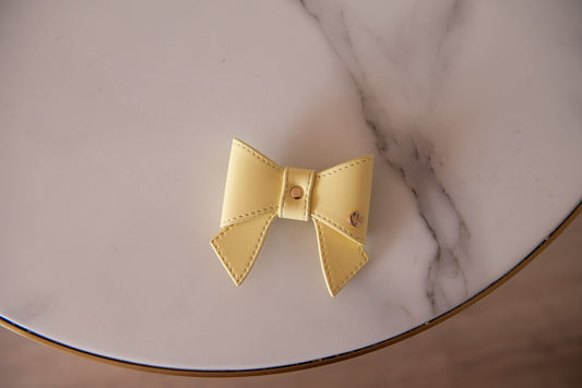 NOEUD PAPILLON - Wavy jaune