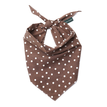 BANDANA - Chocolat à pois