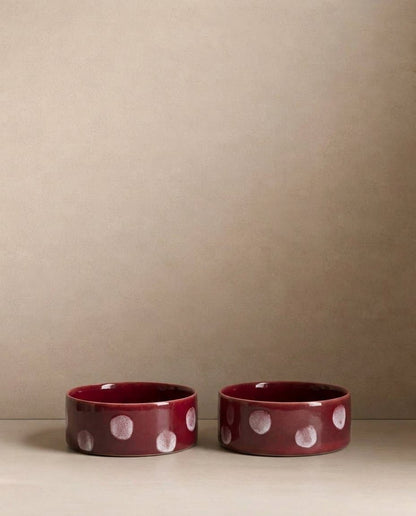 LOT DE 2 GAMELLES EN CÉRAMIQUE - Pops dot