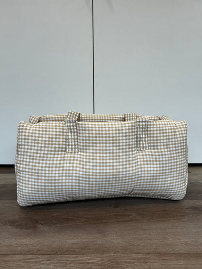 SAC TRANSPORT - Vichy beige