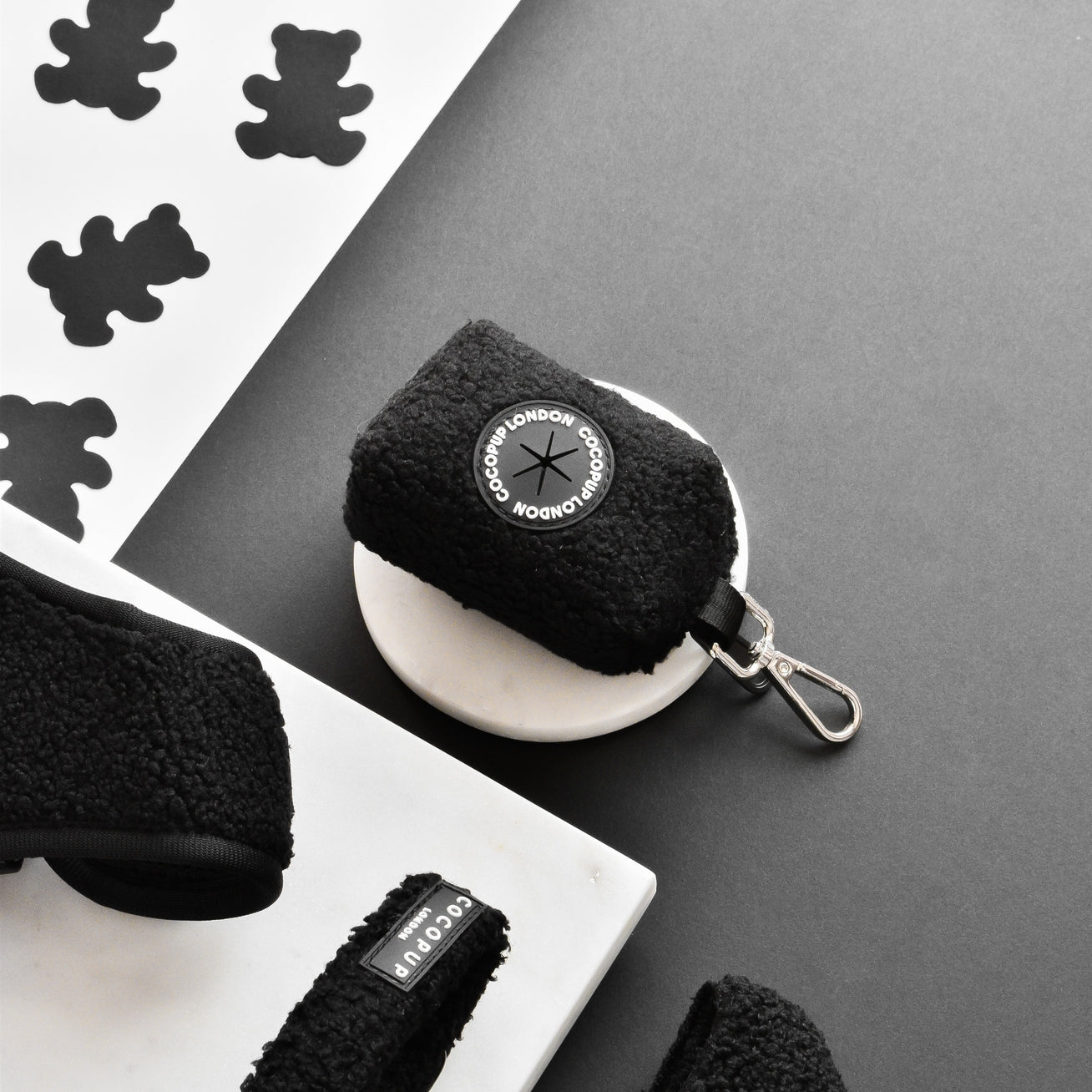 PORTE SAC A CROTTE - Teddy noir