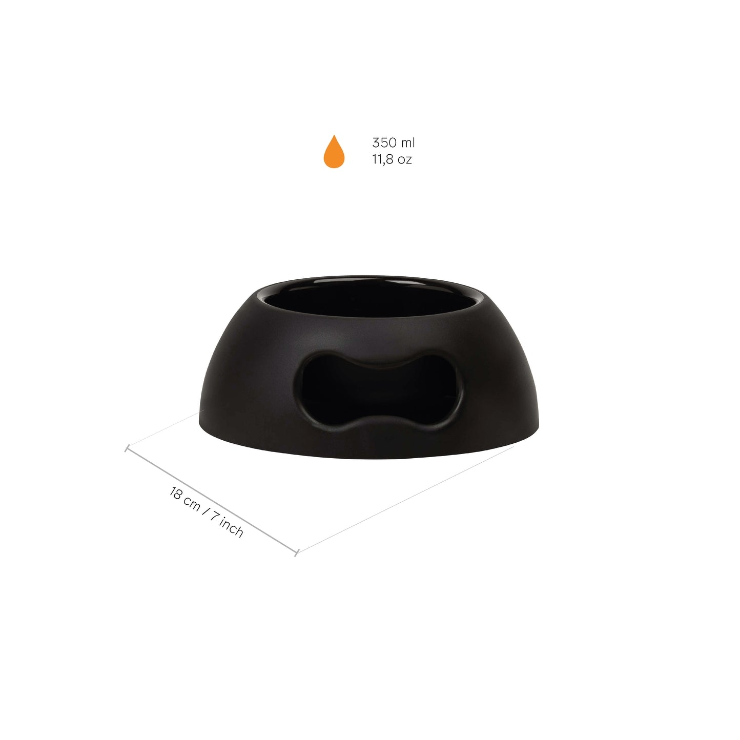 GAMELLE POUR CHIEN ET CHAT - Noir