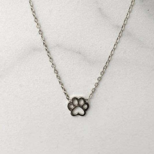 COLLIER PATTE DE CHIEN - Acier inoxydable