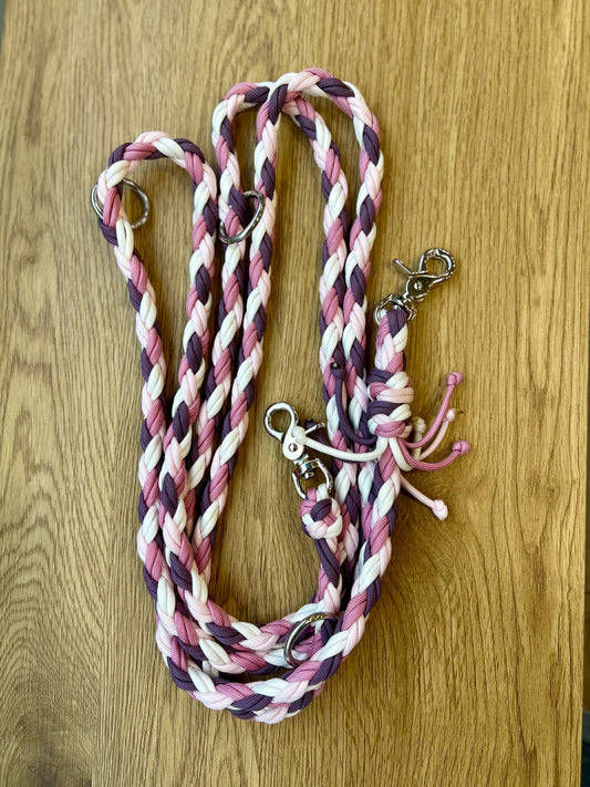 LAISSE EN PARACORDE MULTIPOSITION - Rose- Violet