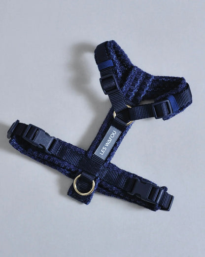 HARNAIS EN TWEED - Bleu nuit
